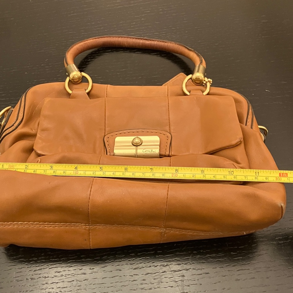 Coach Tan Leather Handbag - Picture 10 of 12